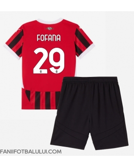 AC Milan Youssouf Fofana #29 Echipament de Fotbal Replică 2024-25 Copii Acasa (+ Șorturi)